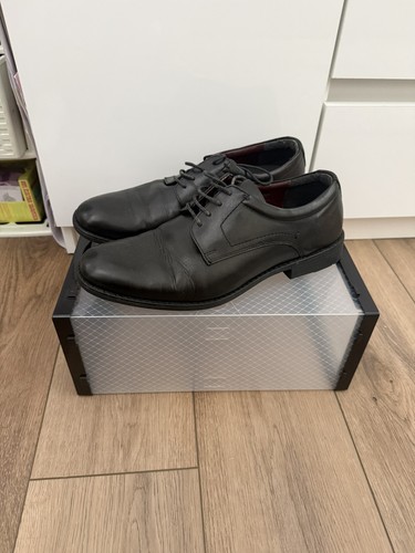 Black leather sole flex - leather, shoes