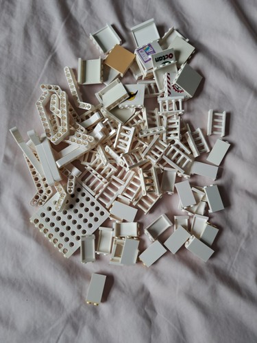 Lego white bricks - white,