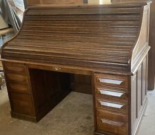 RARE VICTORIAN ARTS & CRAFTS LARGE ROLL TOP DESK BEST ON EBAY