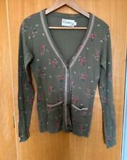 Cath Kidston   Pointelle Cardigan women's long sweater summer autumn Size 8 Smal