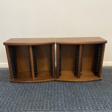 Vintage Wooden CD Stand Rack X