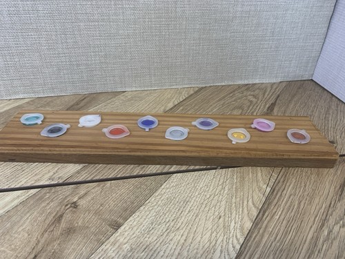 Wooden paint pot holder - paint,