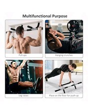 Fitness Exercise Chin Up Pull Up Bar Home Door Sit Up Strength Body Workout.