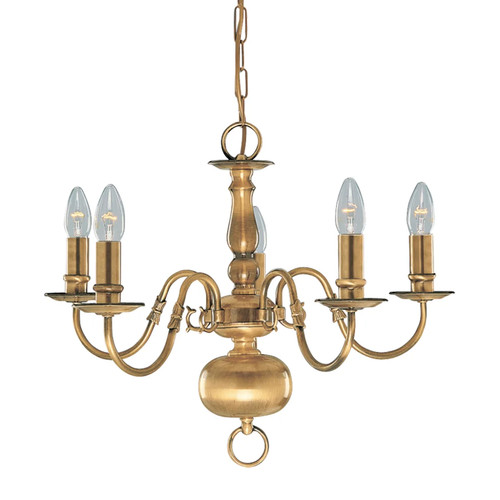 Ceiling light brass flemish - ceiling,