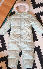 Next Green Spotty Snowsuit /
