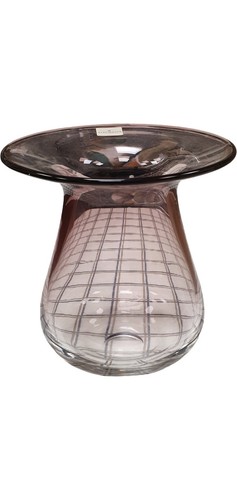 Dartington glass vase with - glass,