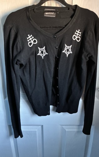 Banned goth baphomet - banned, cardigan
