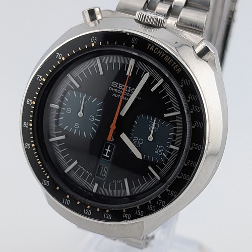 Seiko black bullhead 6138 0040 - seiko,