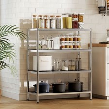 HOMCOM 4-Tier Stainless Steel