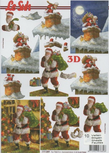 Father christmas decoupage - father,