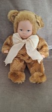 Anne Geddes baby doll bear 15ins brown plush by Unimax toys Ltd 1996 .Vgc