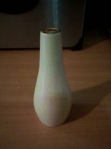Yellow luster small vase - luster,