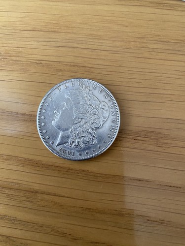 1891 morgan silver dollar coin - morgan,