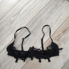 Ann Summers Black Embroidered