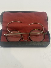 A Wonderful 1950’s Tortoise White Metal Round Frame For Glasses