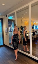 House of CB Noella Black Latex