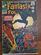 Fantastic Four #52 (Jul 1966, Marvel) VG  First Black Panther, Marvel mega 🔑key