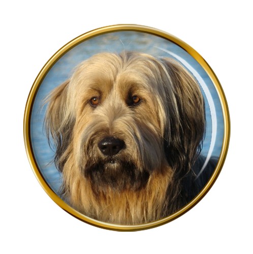 Briard dog lapel - lapel, badge