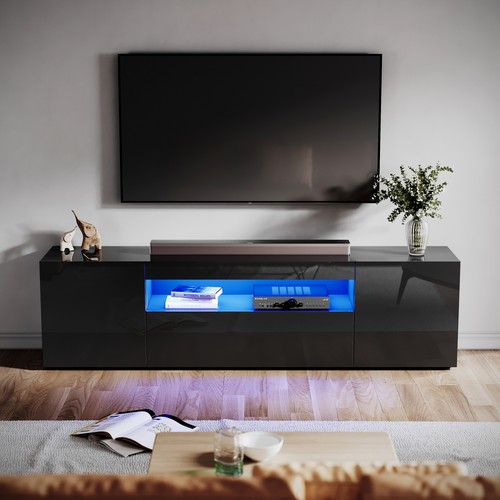 Black high gloss stand - high,