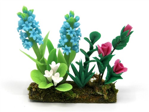 Dolls house hyacinths red - hyacinths, &