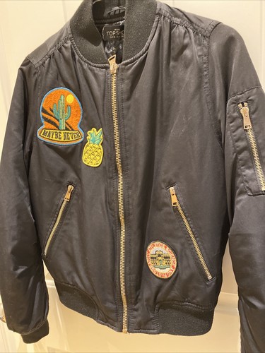 Topshop black bomber jacket - topshop,