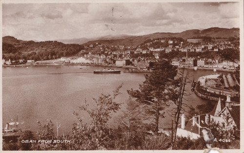 Vintage postcard oban - postcard, (1937)