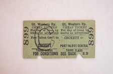 Railway Ticket GWR Port Talbot