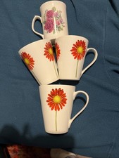 3 X Fine Porcelain Mugs