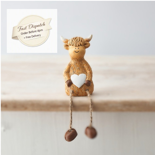 Highland cow shelf sitter - highland,