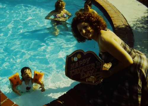 1970s swimming pool party - pool,