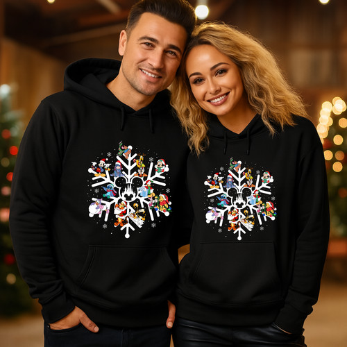 Christmas snowflake hoodie - christmas,