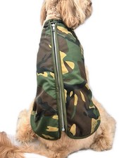 Doggie Coats Camouflage Camo Step-In Fleece Lined Waterproof Dog Coat Jacket