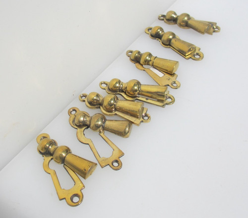 Victorian brass keyhole cover - victorian,