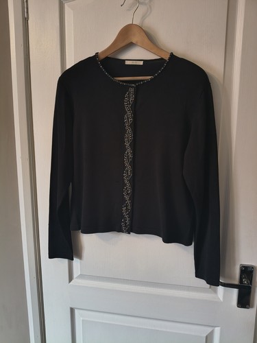 Black cardigan with beaded - m&s,