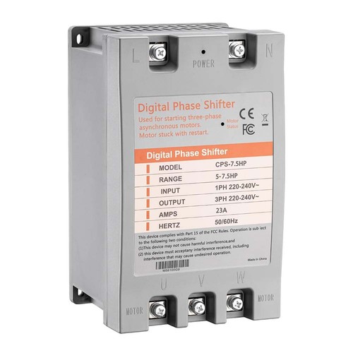 5hp single phase three - 7.5hp,