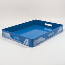 Vintage Alitalia Plastic Tray Blue In-Flight Used 1992 - Vassoio Alitalia 