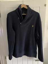 Polo Ralph Lauren Blue Cowl Neck Fleece Sweatshirt (XL)