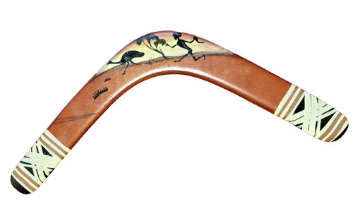 Vintage 40cm wooden boomerang - vintage,