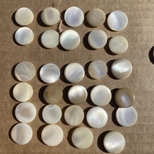 Mother pearl flat shank - pearl,