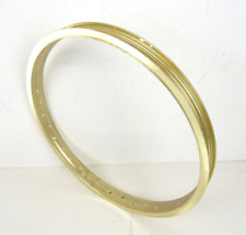 20" 80s Old-School BMX Bike Light Gold Aluminium Rim 36H NOS Marked WH-140-D11