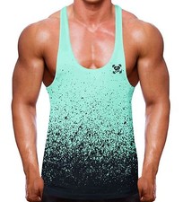 Gradient Speckled Aqua Navy