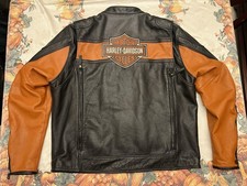 Vintage Harley Davidson Classic Cruiser Leather Motorcycle Jacket 98014-10VM/2XL
