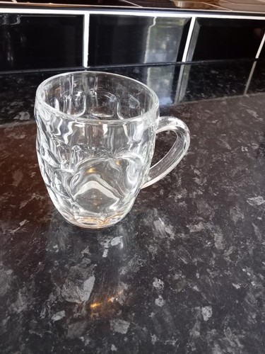Vintage half pint dimpled beer - half,