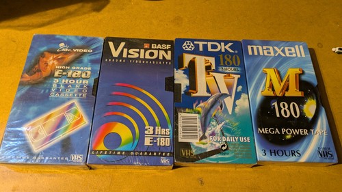 E180 hours vhs cassette - 4x, 3