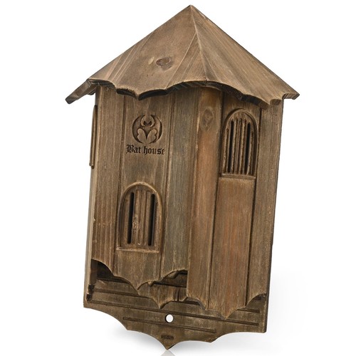 Wooden castle bat houses - bat, for