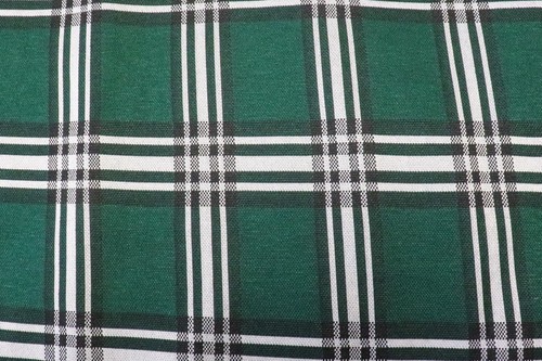 Green tartan jacquard fabric - green,