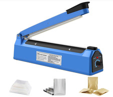 200mm Impulse Heat Sealer Machine | 8-Level Temp Control for PE PP PVC Bags