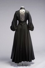 1973 Jean Varon Black Spiderweb Gown–Documented Vintage Designer Dress, Size 10