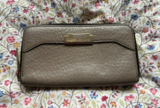 Burberry Large Genuine Leather Taupe Mushroom Colour Purse / Wallet