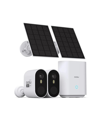 Aosu solar powered security - aosu,